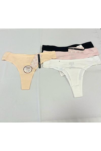FK F.K 2825 Laser Cut Cotton Thong Panties