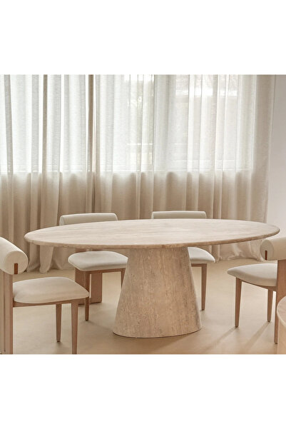 MIARIK DESIGN TRAVERTEN TAKOV YEMEK MASASI