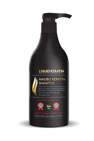 Liquid Keratin Malibu Keratin Shampoo for Dry Matte Hard Hair (500ml) Salt Free Sulfate Free