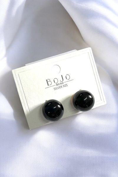 PETEK AKSESUAR 1 cm Wide Enamel Point Earrings