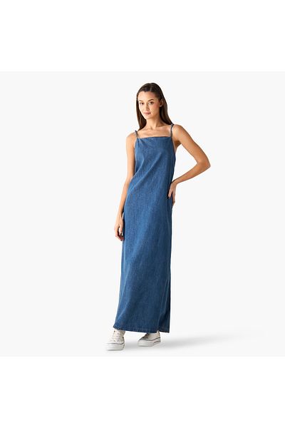 Lee Cooper Lee Cooper Denim Sleeveless Dress with Adjustable Straps