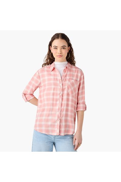 Lee Cooper Lee Cooper Regular Fit Checked Collared Shirt with Long Sleeves