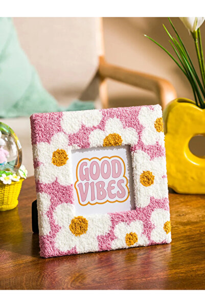 LC Waikiki LCW HOME Karışık Çiçek Baskılı Ayaklı Fotoğraf Çerçevesi 18 Cm