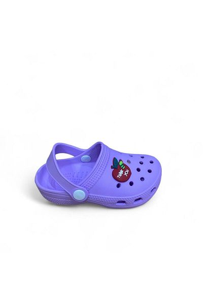 CihanShoes Girl's Sabo Beach Pool Bath Daily Slippers & Sandals Purple Color