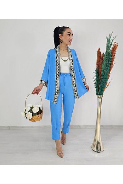 Altı Üstü Butik Set kimono brodat strâns