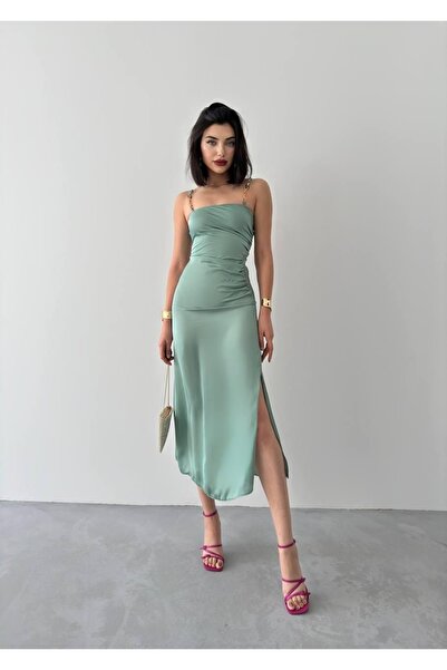 JANES Oxpo Slit Detailed Dress