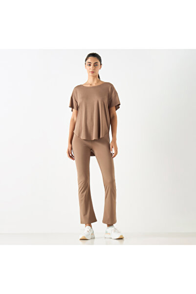 Adot Flared Leggings with Elasticated Waistband