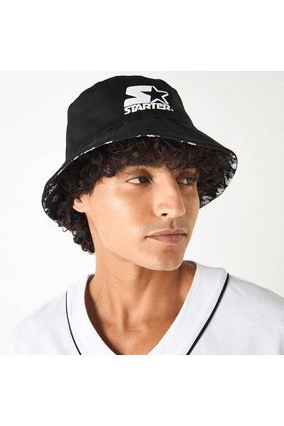 Starter Logo Print Reversible Bucket Hat