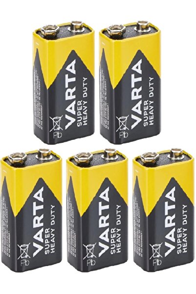 Vwin 9 Volt Superlife Çinko Pil Güvenilir Güç ( 5 ADET )