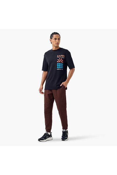 Kappa Embroidered Joggers With Drawstring Closure And Pockets