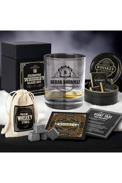 hediyemen Premium Kutuda Kişiye Özel North Shore Viski Bardağı Seti