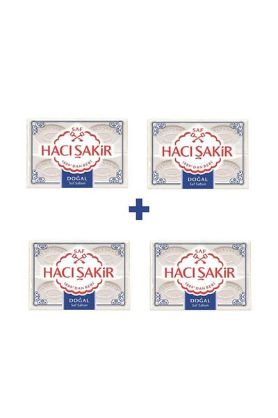 Hacı Şakir 4-Pack Mold Soap Box - Natural 600Gr., 4 Pieces