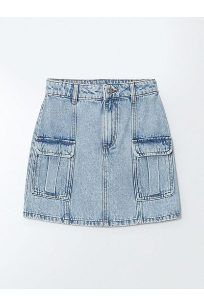 LC Waikiki Fusta Cargo Jean pentru fete LCW Kids