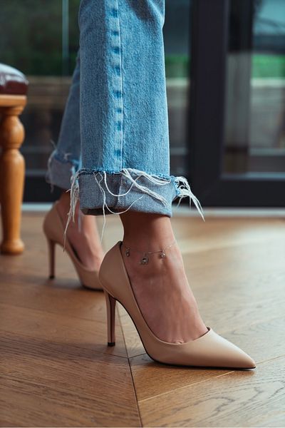NİŞANTAŞI SHOES Vanessa Skin Matte Pointed Toe Damen Stiletto