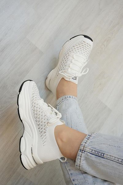 Guja Tricotaj cu design special importat Pantofi sport pentru femei 24y309-3 Alb