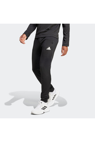adidas Pantaloni de sport negri pentru bărbați Train Essentials Camo (JE5698)