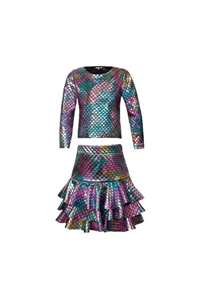 mon icone Mermaid Mini Skirt + Blouse Set of 2