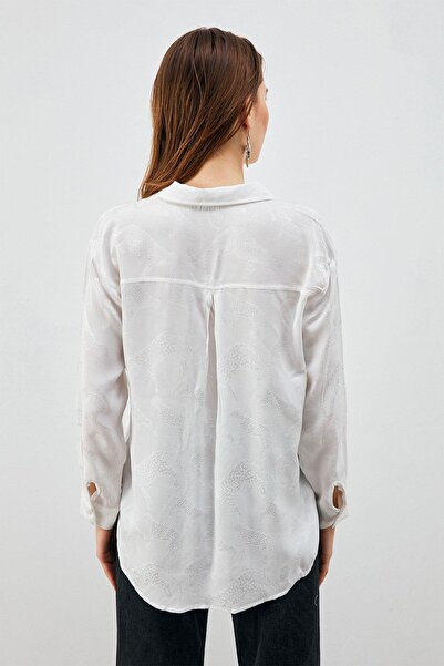 RB CLUB Γυναικείο πουκάμισο με σχέδιο ζακάρ