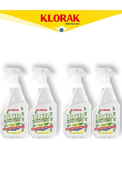 Klorak SİRKELİ TEMİZLEYİCİ 750 ML. 4 ADET