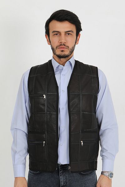 mansory exclusive Genuine Fur Leather Vest