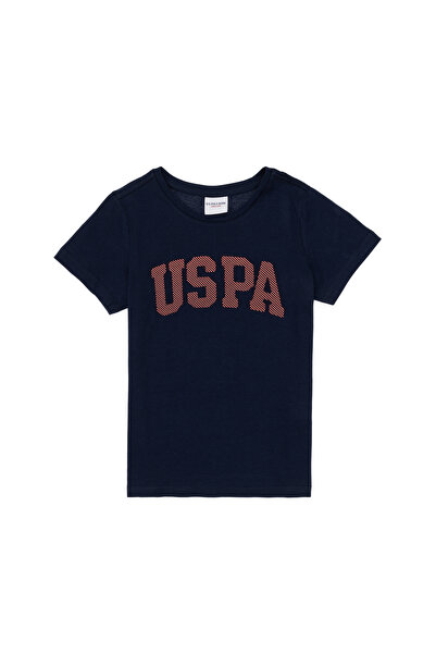 U.S. Polo Assn. Girl's Navy Blue Basic T-Shirt 50283360-Vr033