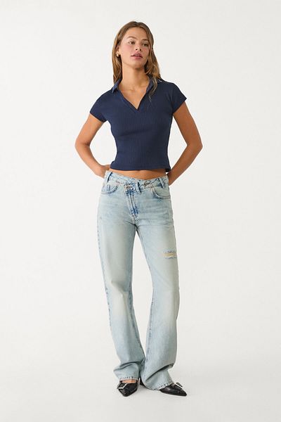 Stradivarius Basic polo T-shirt