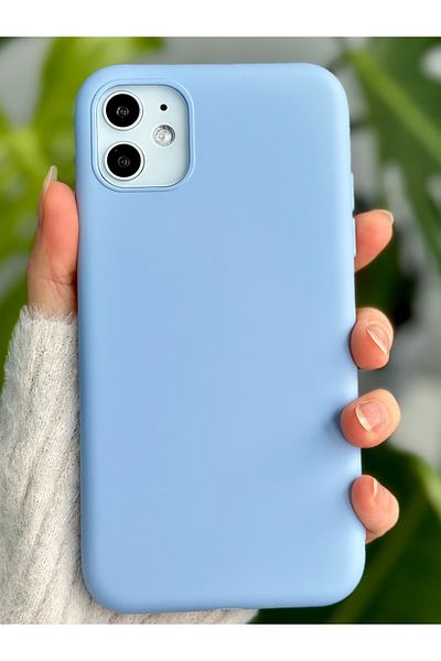 Go Aksesuar حافظة إطلاق من السيليكون السائل المخملية المقاومة للبقع المتوافقة مع هاتف Iphone 11