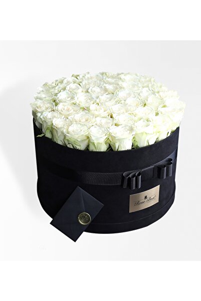 Rosebox Legend White Grand - Dev Boy Kadife Kutuda Beyaz Güller
