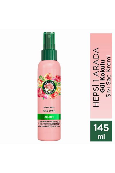 Herbal Essences بلسم سائل مخملي ناعم برائحة الورد الكل في واحد خفيف الوزن 145 مل