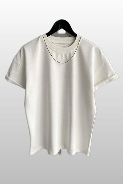MODAGEN Μπλουζάκι Unisex Crew Neck Μαύρο Λευκό Απλό 2 Πακέτο