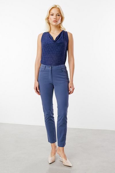 Ekol Five Pocket Skinny Leg Canvas Trousers
