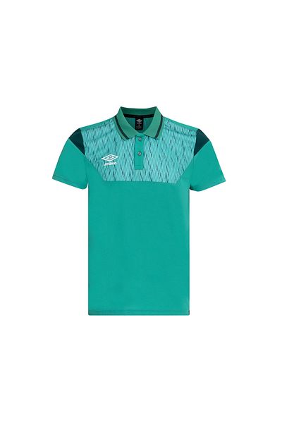 UMBRO تي شيرت رجالي أخضر بياقة بولو رياضي بقصة TF-0268 Umbro Diamond Camp Polo تي شيرت أخضر