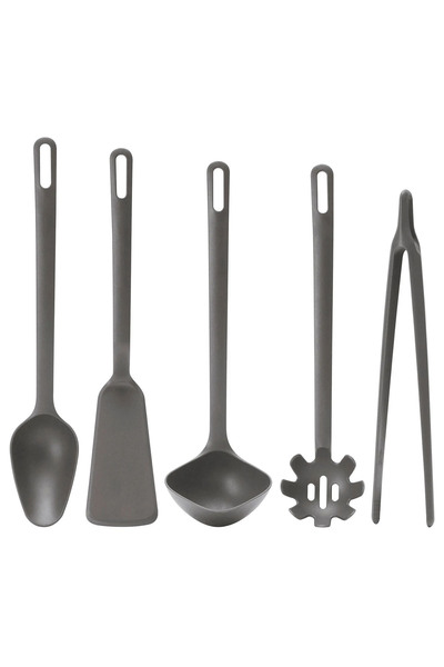 Binbirreyon 5 Piece Serving Set Tongs Spatula Ladle 33cm Ra465