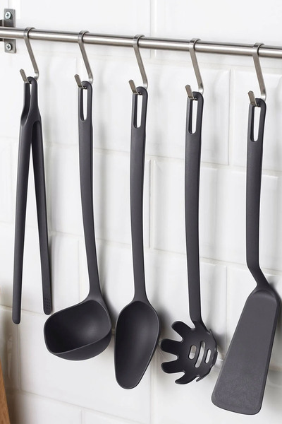 Binbirreyon 5 Piece Serving Set Tongs Spatula Ladle 33cm Ra465