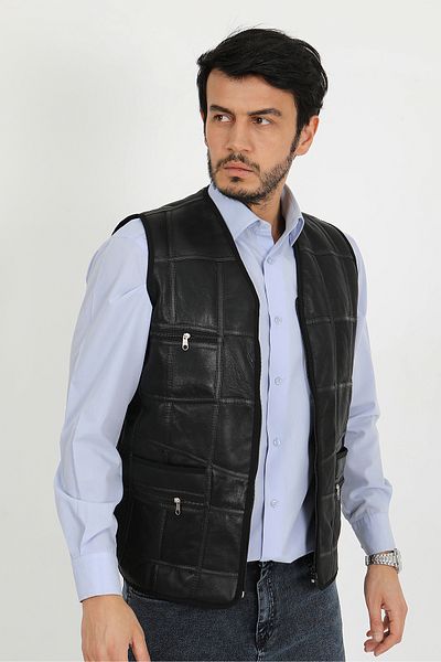 mansory exclusive Genuine Fur Leather Vest