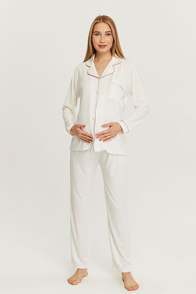 LİKAPA Likapa Front Buttoned Maternity Long Sleeve Pajama Set