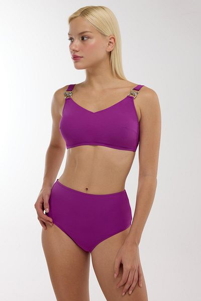 AYYILDIZ 4532 Purple Plus Size Bikini Set