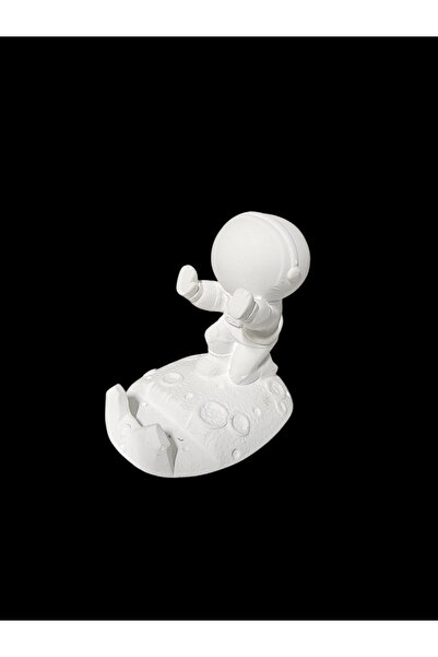 Avcı Boyanabilir Ham Obje Astronot Telefon Tutucu Çocuklar İçin Aktivite