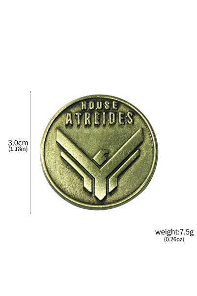 Choice دبابيس فيلم Dune Brooch House Atreides Circle Eagle Pins Vintage Metal...