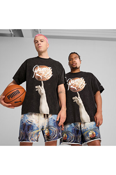 Puma Ανδρικό μαύρο μπλουζάκι Dylan Exhibit i