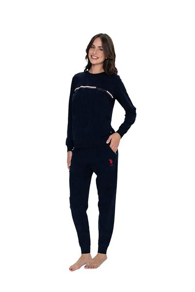U.S. Polo Assn. Set pijama cu mânecă lungă și gât rotund pentru femei - U.S. Polo Assn. 20111