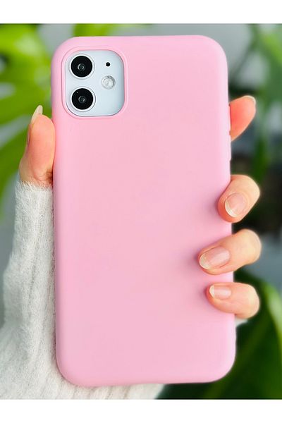 Go Aksesuar حافظة إطلاق من السيليكون السائل المخملية المقاومة للبقع المتوافقة مع هاتف Iphone 11