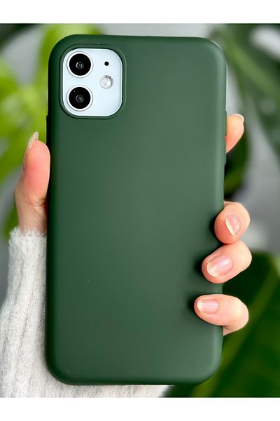 Go Aksesuar حافظة إطلاق من السيليكون السائل المخملية المقاومة للبقع المتوافقة مع هاتف Iphone 11