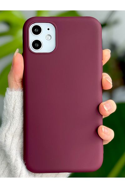 Go Aksesuar iPhone 11 Compatible Velvet Stain-Proof Liquid Silicone Launch Case