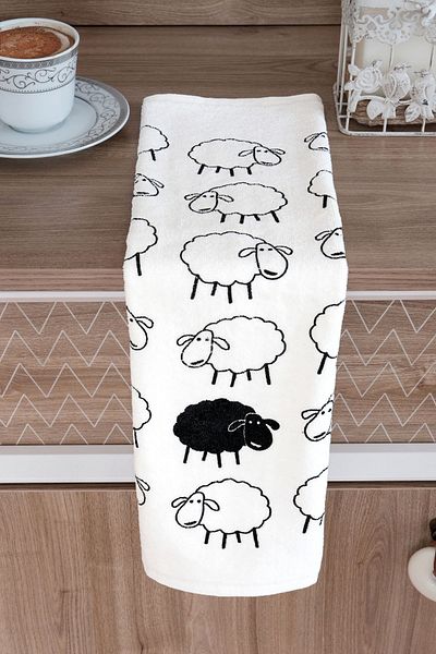 Totem Meslina 100% памучни кухненски кърпи с шарка, 3 броя, 30 x 50