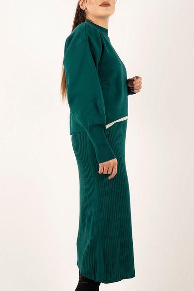 İKLİM LİFE Pearl Detailed Knitwear Double Set
