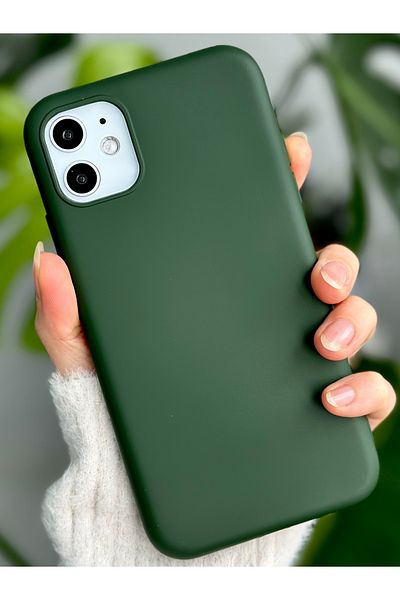 Go Aksesuar حافظة إطلاق من السيليكون السائل المخملية المقاومة للبقع المتوافقة مع هاتف Iphone 11