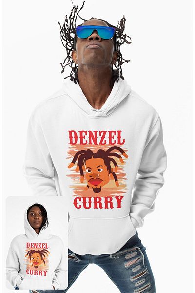 Fuddy Moda Unisex Rap Music Themed Oversize Denzel Curry Printed Gate Sweatshirt