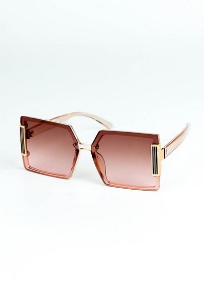 Di Caprio Women's Powder Uv400 Protected Rectangular Model Sunglasses