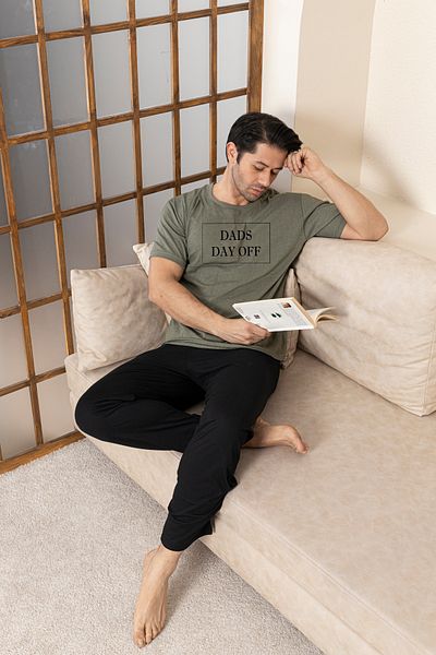 Ayans Pijama Combed Cotton Men's Single Jersey (Summer) Pajama Set